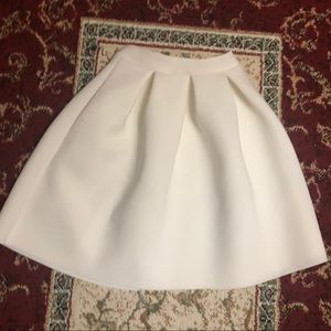 Puffy Elegant White Skirt